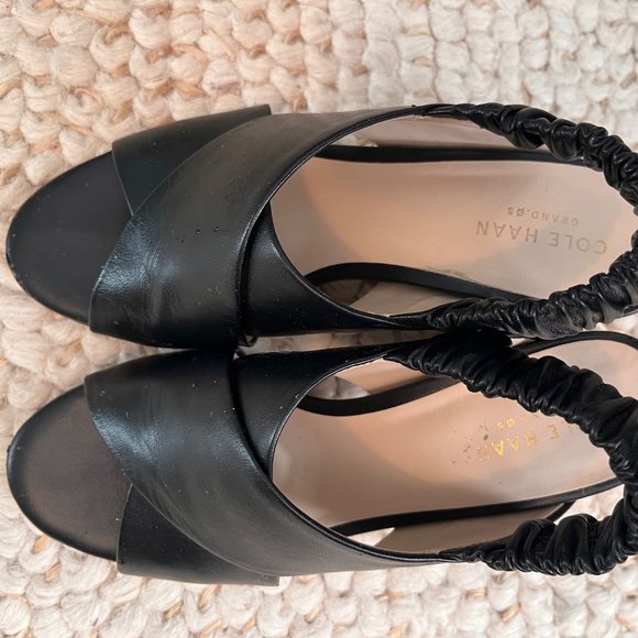 Cole Haan | Black Leather Sandal | Size 5 1/2 - Picture 2 of 6